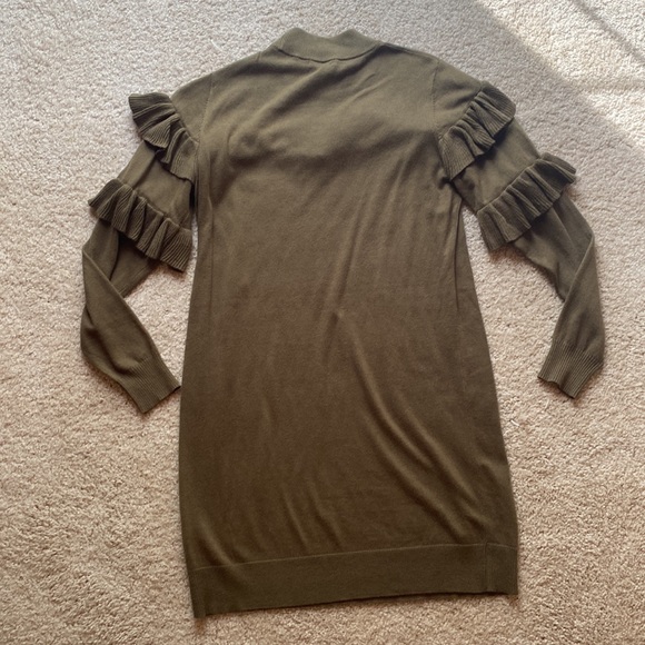 NEVER WORN BP, Size Small, Olive Green Sweater Dress - Picture 4 of 5